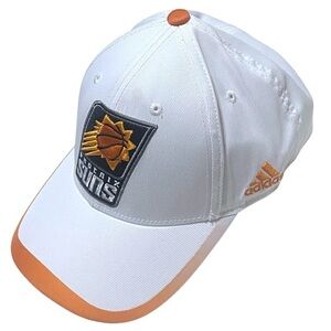 NBA ADIDAS PHOENIX SUNS SnapBack Cap OS NWOT White Orange Gorpcore Athletic